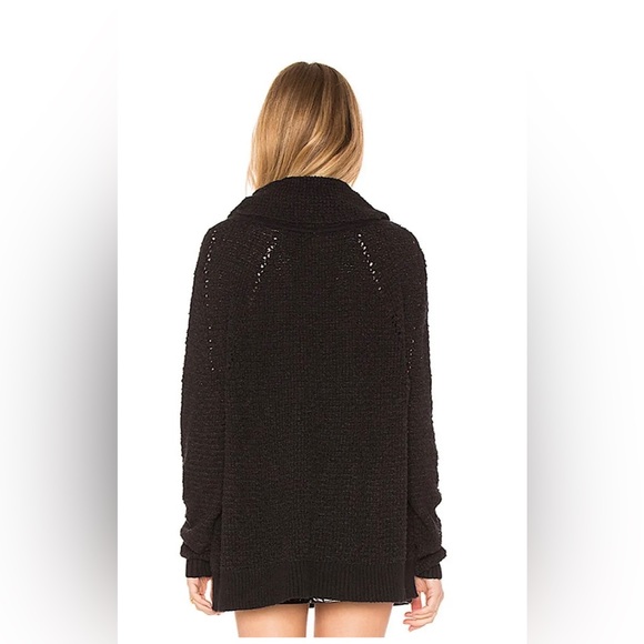 Free People By Your Side Sweater in Black - Picture 3 of 5